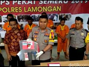 Operasi Pekat di Lamongan, Enam Tersangka Ditangkap Satu Didor