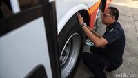 Pengecekan Angkutan Lebaran di Pulo Gebang