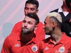 Seluruh pemain hadir dalam peluncurkan jersey Persija.