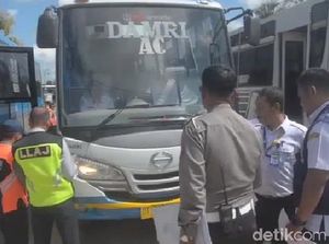 Ramp Check Angkutan Lebaran di Kendari, 2 Bus Dinyatakan Laik Jalan