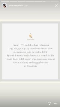 Insta Story Syahrini 