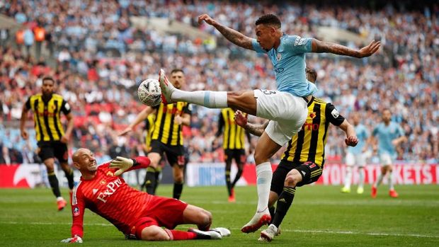 Man City Unggul 2-0 atas Watford di Babak Pertama