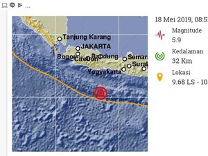 Getaran Gempa Pangandaran Juga Dirasakan Warga Pacitan