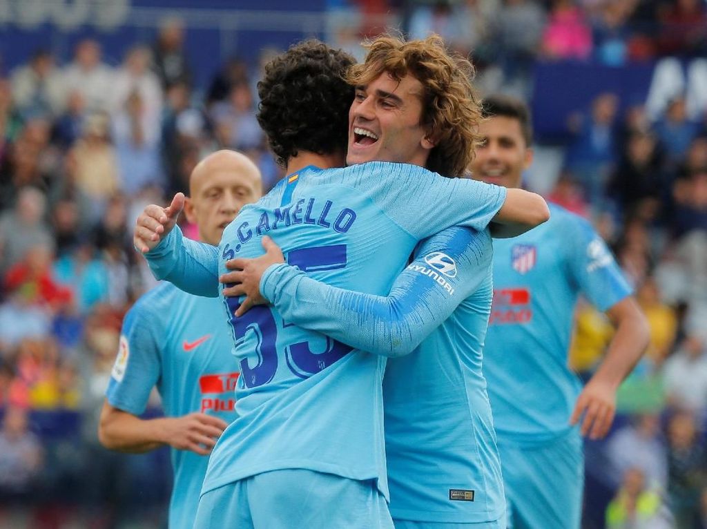 10 Pemain Atletico Tahan Levante 2-2 di Pekan Terakhir Liga Spanyol 10 Pemain Atletico Tahan Levante 2-2 di Pekan Terakhir Liga Spanyol