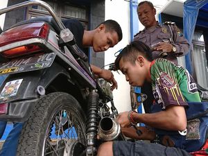 Hukuman Bagi yang Geber-geber Motor Berknalpot Brong di Trenggalek