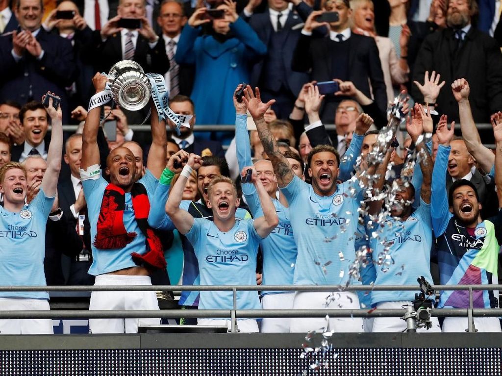 Juara Piala FA, Manchester City Ukir Sejarah Juara Piala FA, Manchester City Ukir Sejarah