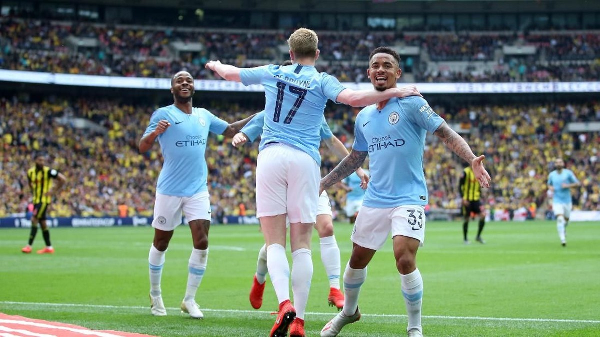 Manchester City melumat Watford 6-0. (Foto: Alex Morton/Getty Images)