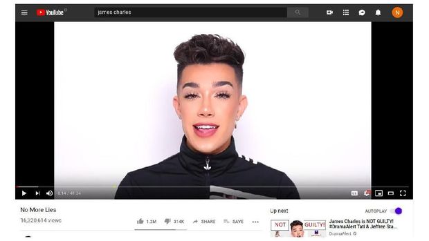 Video Klarifikasi James Charles 