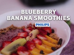 Blueberry Banana Smoothies Sehat untuk Temani Sahur