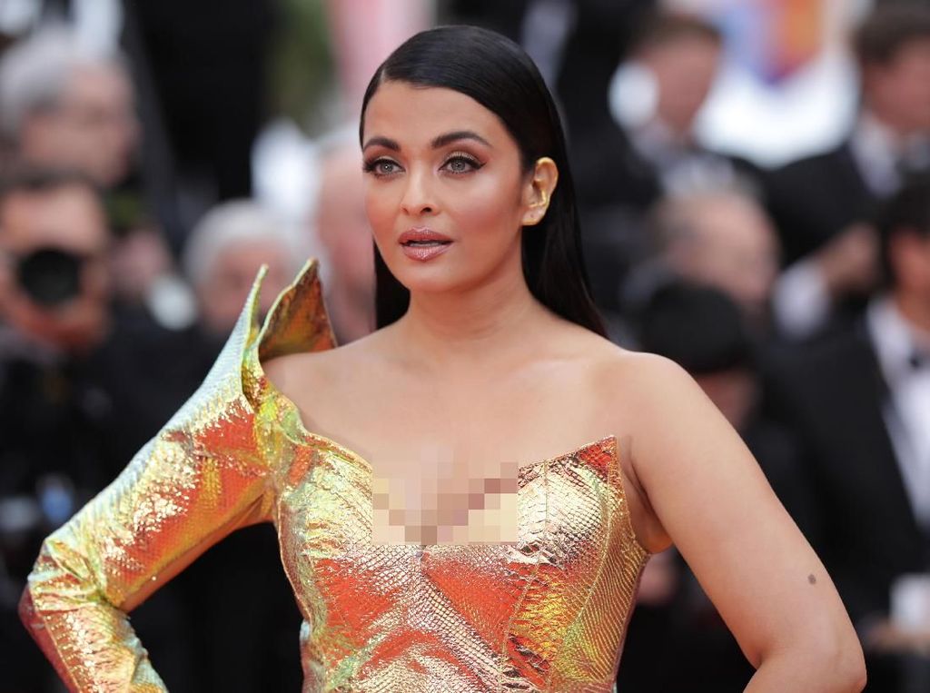 Foto: Disebut Mirip Ikan Mas, Ini Penampilan Aishwarya Rai di Cannes 2019