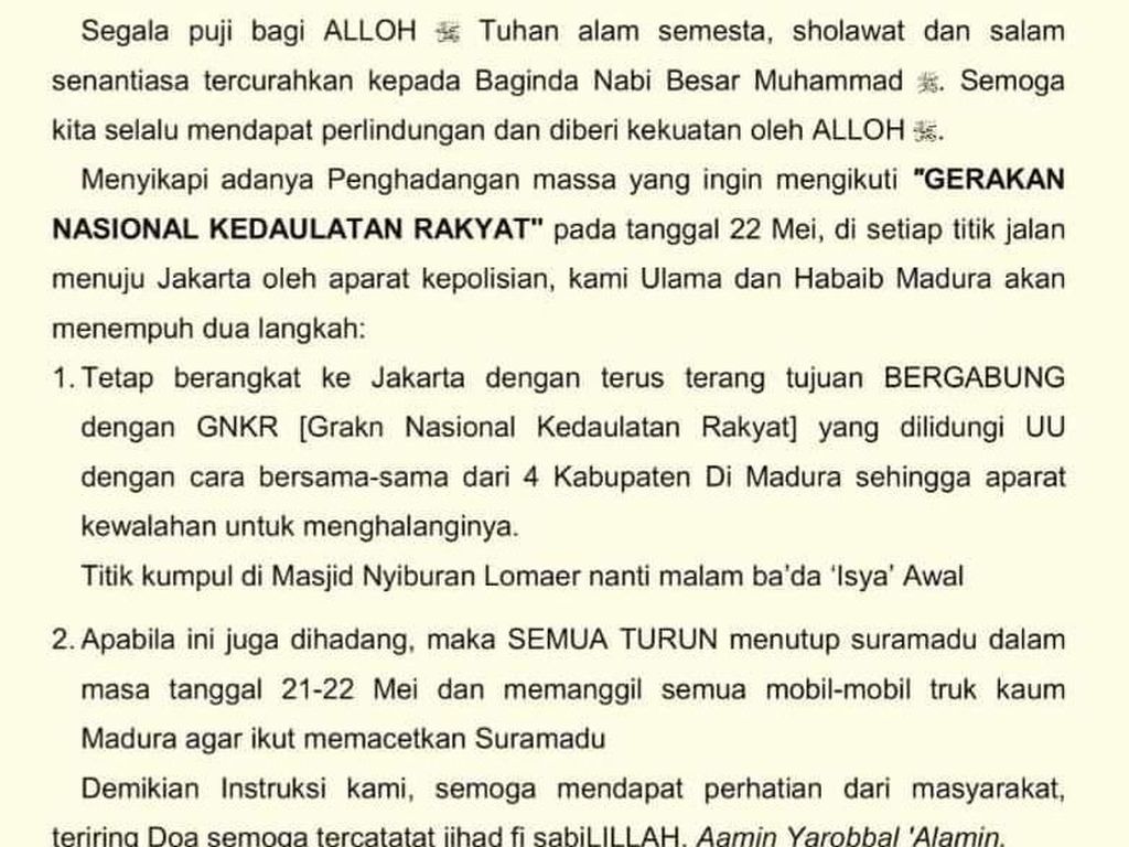 Ulama Madura Batal Blokir Jembatan Suramadu, ini Alasannya Ulama Madura Batal Blokir Jembatan Suramadu, ini Alasannya