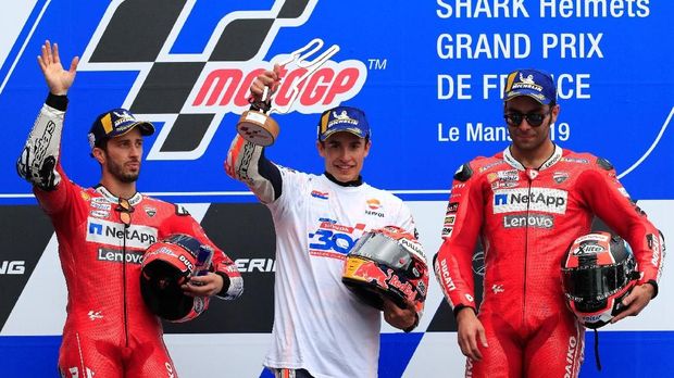 Ducati menjadi pesaing terdekat Marc Marquez di MotoGP 2019.
