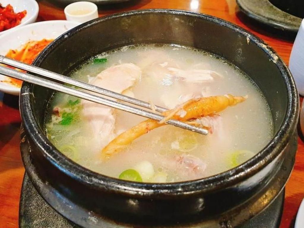 Makan Sup Ayam Isi Ginseng di Korea, Sehat dan Enak! Makan Sup Ayam Isi Ginseng di Korea, Sehat dan Enak!