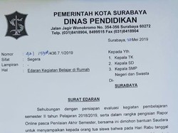Alasan Kondisi Politik, 22 Mei Sekolah di Surabaya Diliburkan