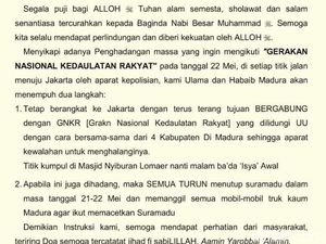 Ulama Madura Ancam Tutup Suramadu Jika Dihadang Berangkat ke Jakarta Ulama Madura Ancam Tutup Suramadu Jika Dihadang Berangkat ke Jakarta
