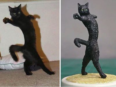 Gemas! Ketika Meme Hewan Dijadikan Karya Patung 3D