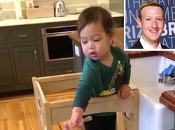 Mark Zuckerberg Bangga Pamerkan Anaknya yang Masih 1,5 Tahun Cuci Piring