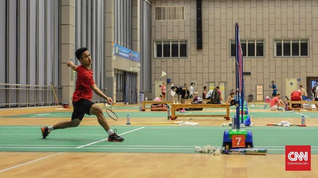 Anthony Ginting sempat menang di gim kedua lawan Jonatan Christie.