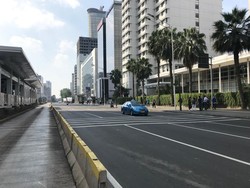 Video Suasana Jalan MH Thamrin yang Tak Biasa Hari Ini