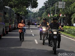 Jelang Penetapan Capres Terpilih, Lalin Sekitar KPU Ditutup Tengah Malam