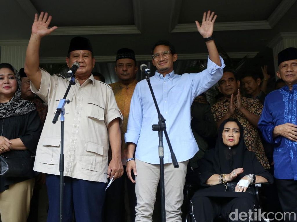 Dengar Laporan Ahli, Prabowo-Sandiaga Diskusi Gugatan Pilpres di MK Dengar Laporan Ahli, Prabowo-Sandiaga Diskusi Gugatan Pilpres di MK