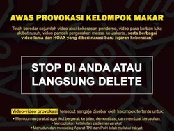 Polisi Imbau Masyarakat Tak Sebar Video Provokasi Terkait Kerusuhan