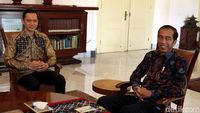 Kompak Berbatik, Jokowi dan AHY Bertemu di Istana Bogor
