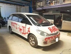 Gara-gara Parkir Sembarangan, Mobil Ini Dicoret-coret