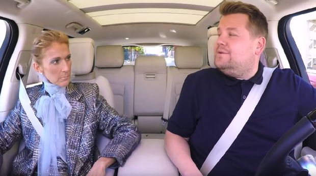 Celine Dion saat membocorkan salah satu lagu untuk album terbarunya