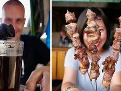 Keliling Jogja, Bule Ini Cicipi Jenang, Gudeg hingga Kopi Joss