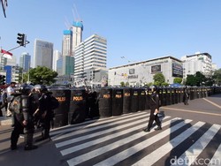 Massa Demo 22 Mei Berdatangan, Jl MH Thamrin Ditutup