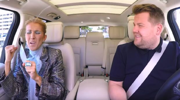 Celine Dion dan James Corden