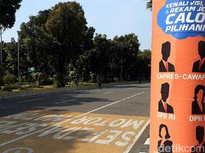 Jalan Merdeka Barat Ditutup Jelang Gugatan BPN ke MK