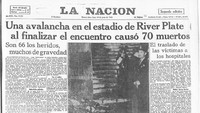 Puerta 12 pada 23 Juni 1968, yang menewaskan 71 penggemar Boca Juniors dan membuat 150 orang lainnya luka-luka akibat kerusuhan yang terjadi antara pendukung Boca dan River di sektor 12 Stadion El Monumental, markas River. (Foto: @golazoargentino)