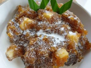 Lembut Kenyal, Bubur Sagu Ambon yang Manis Untuk Berbuka Puasa Lembut Kenyal, Bubur Sagu Ambon yang Manis Untuk Berbuka Puasa