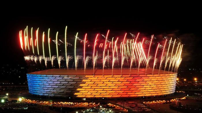 Baku National Stadium, venue Final Liga Europa 2018/2019 (Dan Mullan/Getty Images for BEGOC) Baku National Stadium, venue Final Liga Europa 2018/2019 (Dan Mullan/Getty Images for BEGOC)