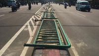 Penampakan Jalan Jatibaru Tanah Abang Normal dan Kondusif