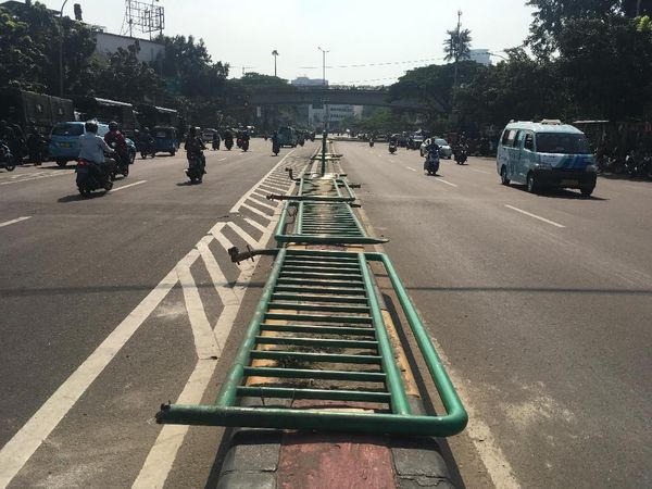 Penampakan Jalan Jatibaru Tanah Abang Normal dan Kondusif