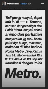 Fitur Instagram Story Dian Sastro.
