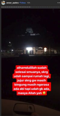 Insta story Ameer Azzikra