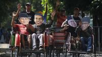 Jokowi Hingga Prabowo Naik Becak Serukan Rekonsiliasi Pasca Pemilu