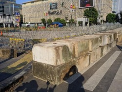 Pasca-rusuh 22 Mei, Jl MH Thamrin Depan Bawaslu Masih Ditutup