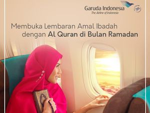 Terbang Naik Garuda di Akhir Ramadhan Bisa Sambil Ngaji Alquran