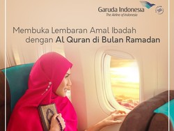 Terbang Naik Garuda di Akhir Ramadhan Bisa Sambil Ngaji Alquran