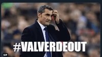 Hastag #ValverdeOut merebak di media sosial. Fans ingin adanya pergantian pelatih di tubuh klub. (Foto: Istimewa)