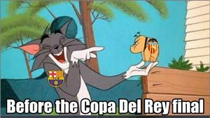 Meme Kocak Barcelona yang Gagal Juara Copa del Rey