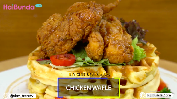 Resep Sahur: Chicken Waffle, Kreasi Ayam Krispi nan Gurih