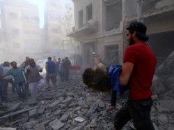 Serangan Udara Tewaskan 12 Warga Sipil Suriah