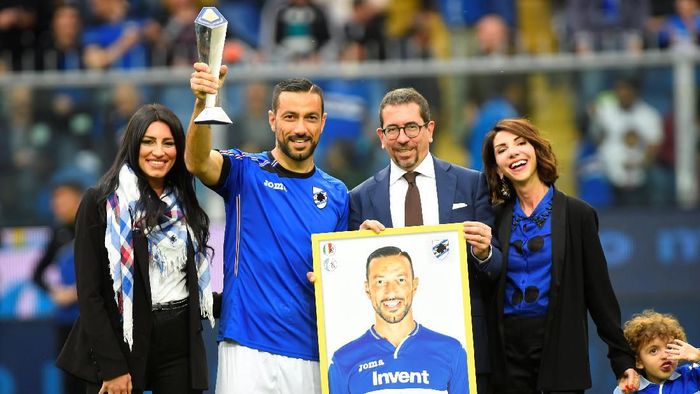 Fabio Quagliarella menjadi top skor Liga Italia musim 2018/2019 (REUTERS/Massimo Pinca)