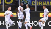 Tak patah semangat, Empoli berhasil mengimbangi skor menjadi 1-1 lewat Traore yang memanfaatkan umpan dari Salih Ucan. Alberto Lingria/Reuters.